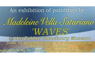 Waves Exhibition 2015 Madeleine Vella Satariano artist Malta Zabbar Sanctuary Museum