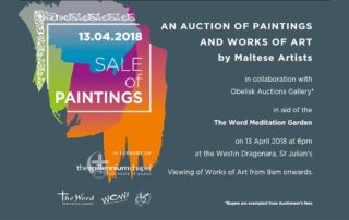 Auction of Paintings in aid of The Word Meditation Garden 2018