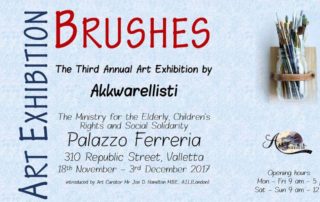 Brushes - The Third Annual Art Exhibition by Akkwarellisti 2017