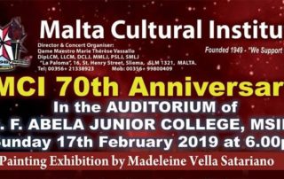 Malta Cultural Institute 70th Anniversary Painting Exhibition 2019