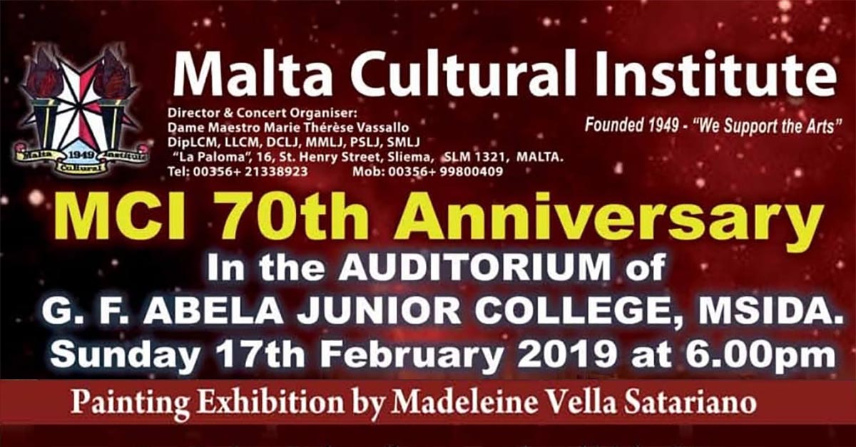 Malta Cultural Institute 70th Anniversary Painting Exhibition 2019