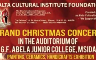 Malta Cultural Institute Foundation Christmas Concert and Exhibition 2019