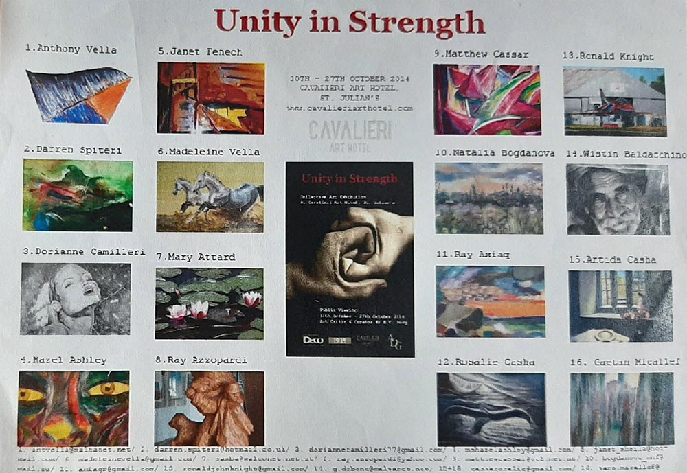 Unity In Strength Collective Exhibition 2014