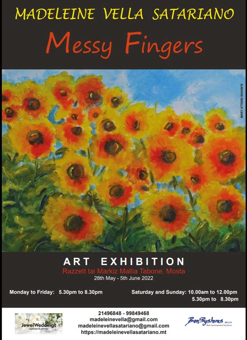 Messy Fingers Exhibition May 2022 Razzett tal-Markiż Mallia Tabone Mosta